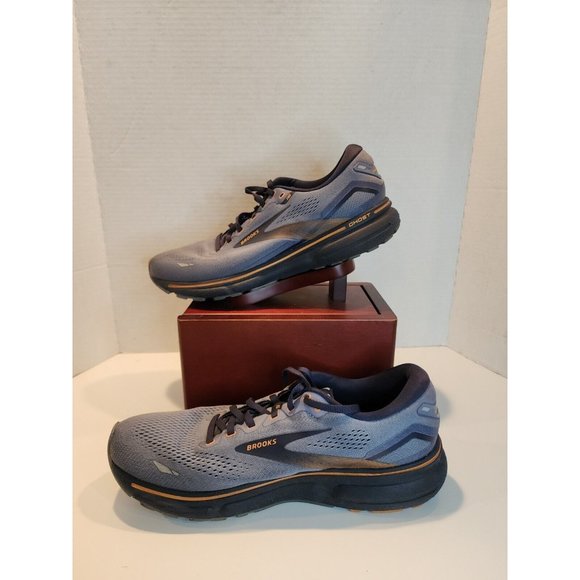 Brooks Ghost 15 Men’s Blue 12 D Running Shoes Flintstone/Peacoat/Oak 1103931D025 main image 8